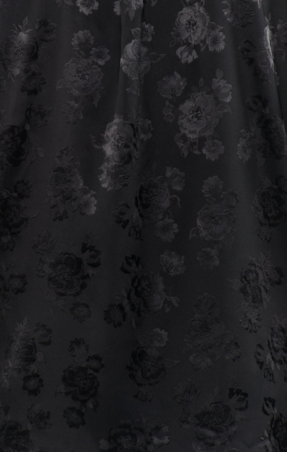 Classic Cropped PJ Set ~ Black Floral Silky
