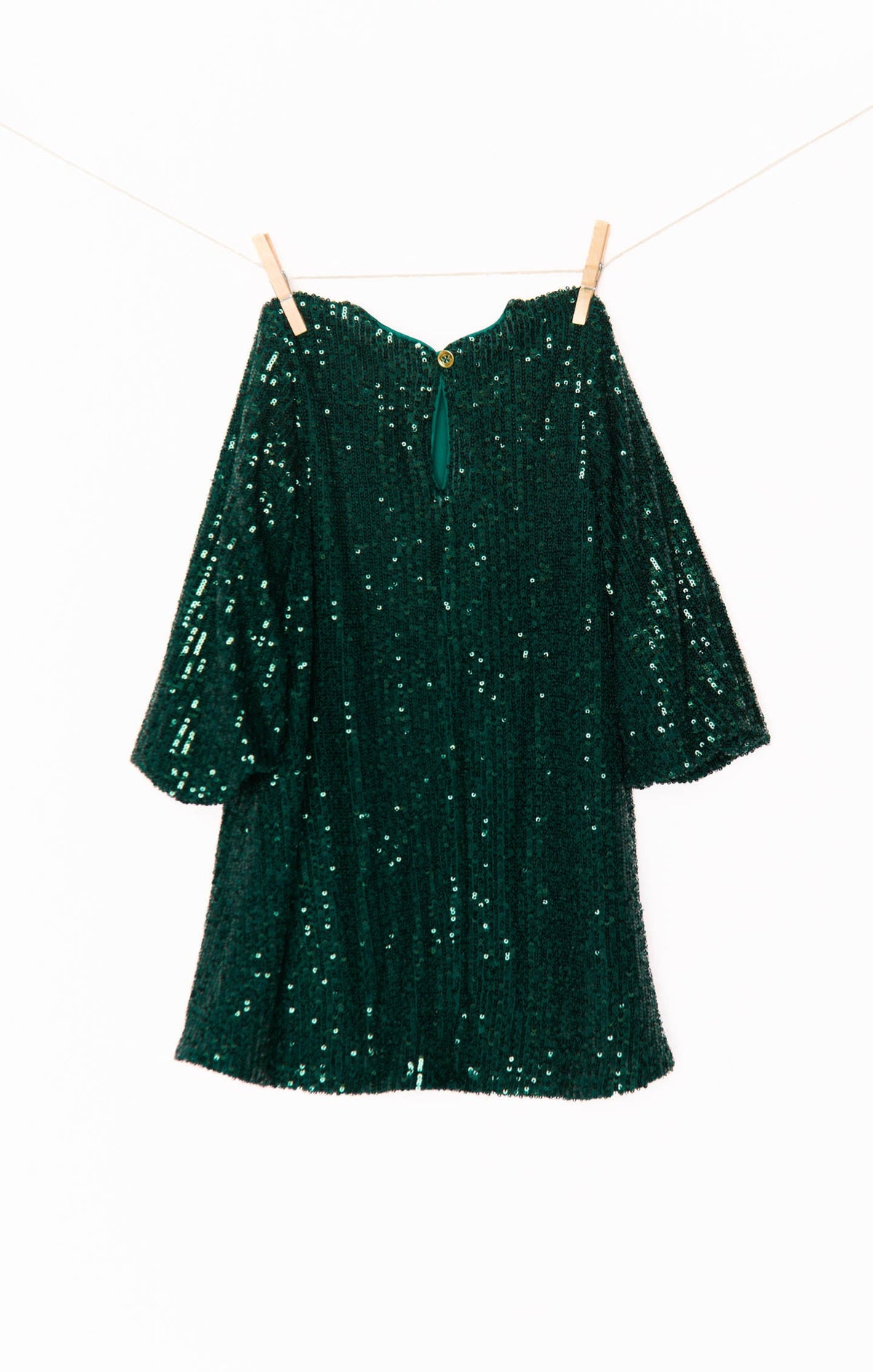 Once Upon A Time Dress ~ Emerald Sequins