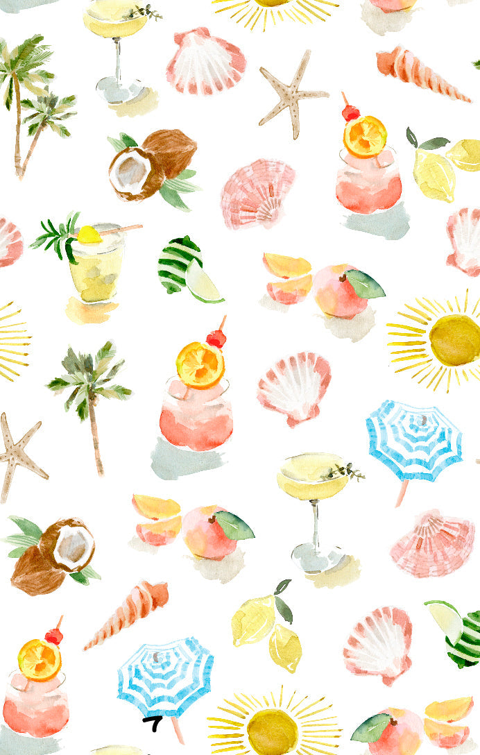 Lido Ruffle Sarong ~ Seaside Treasures