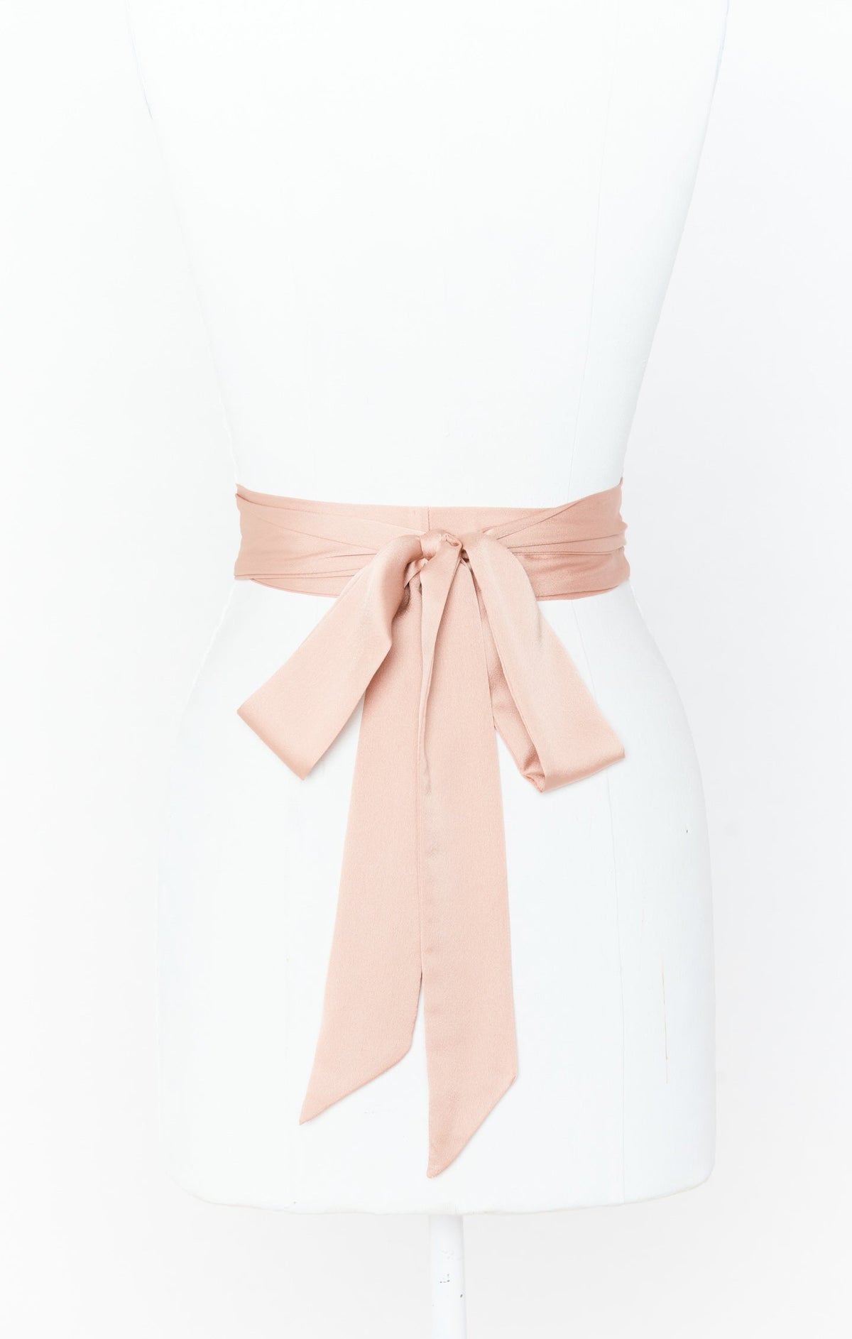 Bridesmaid Sash ~ Rose Gold Luxe Satin