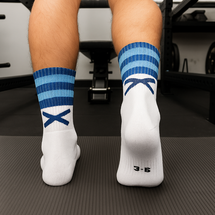 GAA Sports Socks | X Pro Midi Socks | Navy & Blue | Lar Corbett Sports
