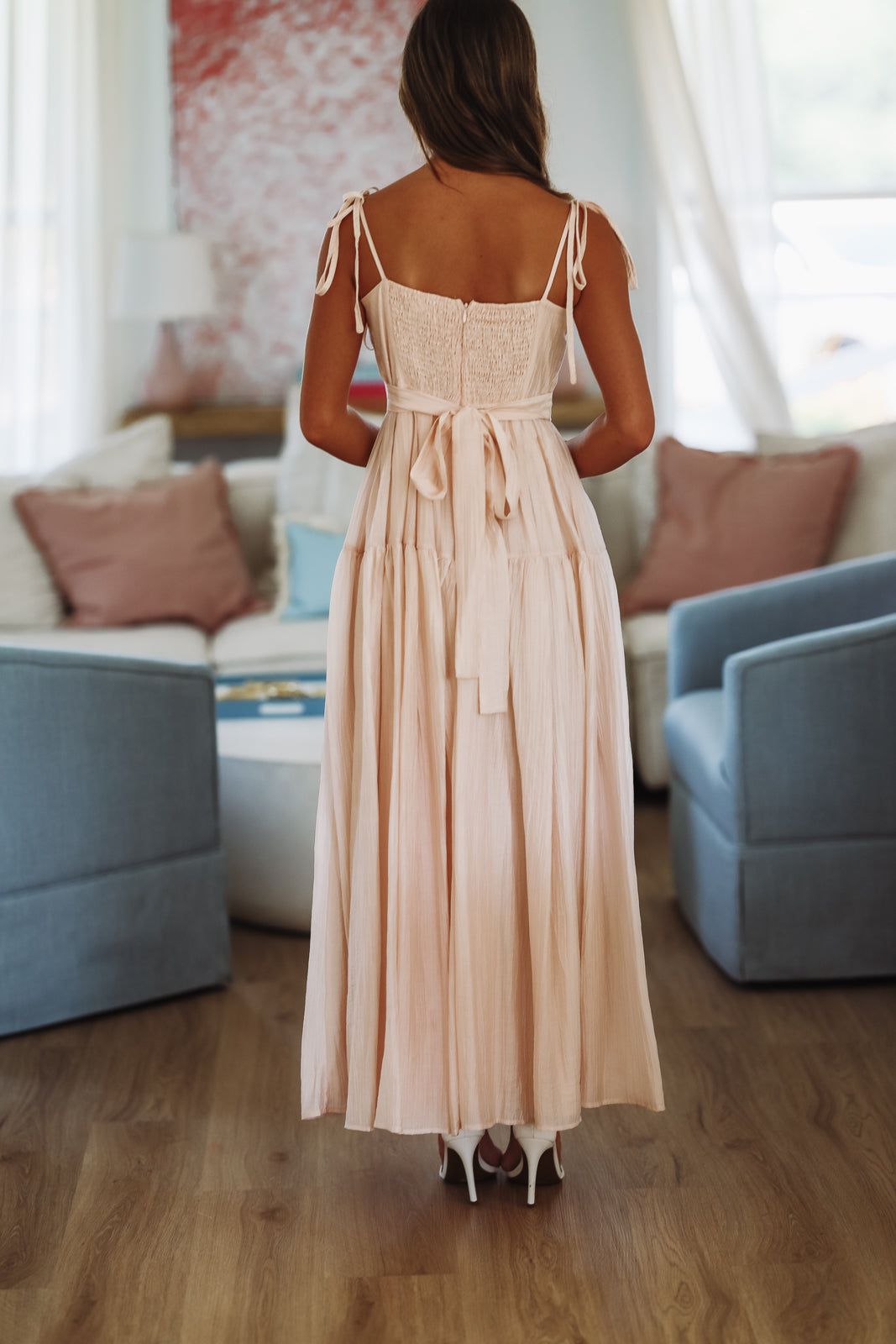 Rosé All Season Maxi Dress - Blush Pink