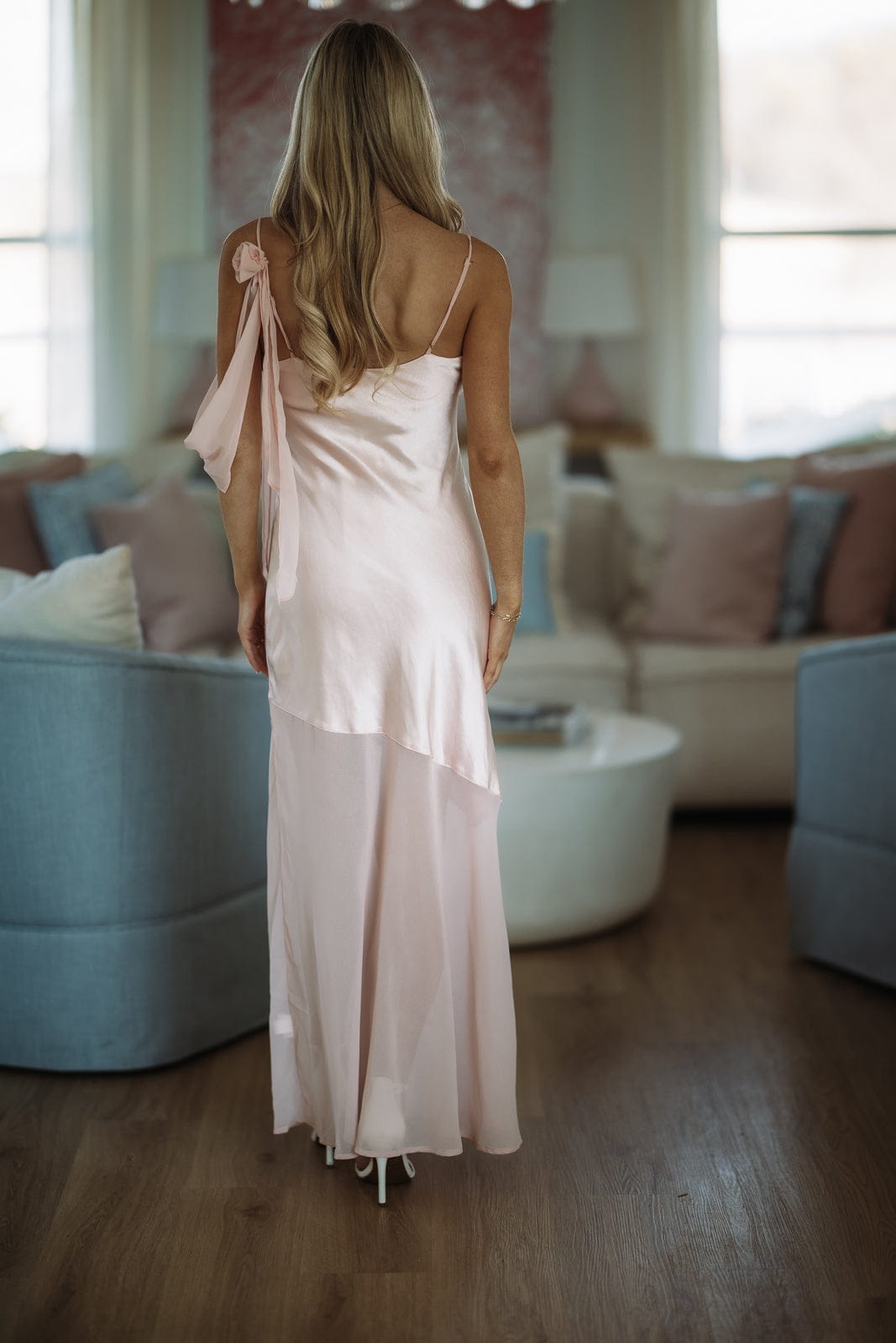 A Whisper Of Amour Maxi Dress - Blush