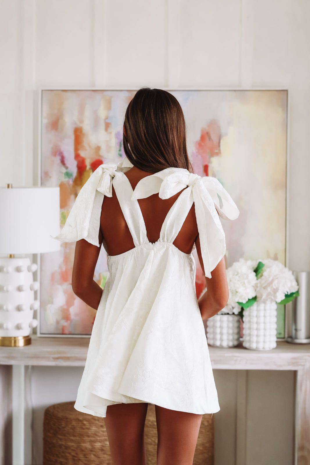 Take the Date Mini Dress - White