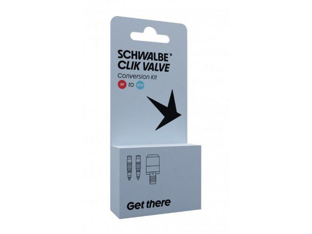 Schwalbe Clik Valve Conversion Kit SV-SCV with Pump Head Adapter