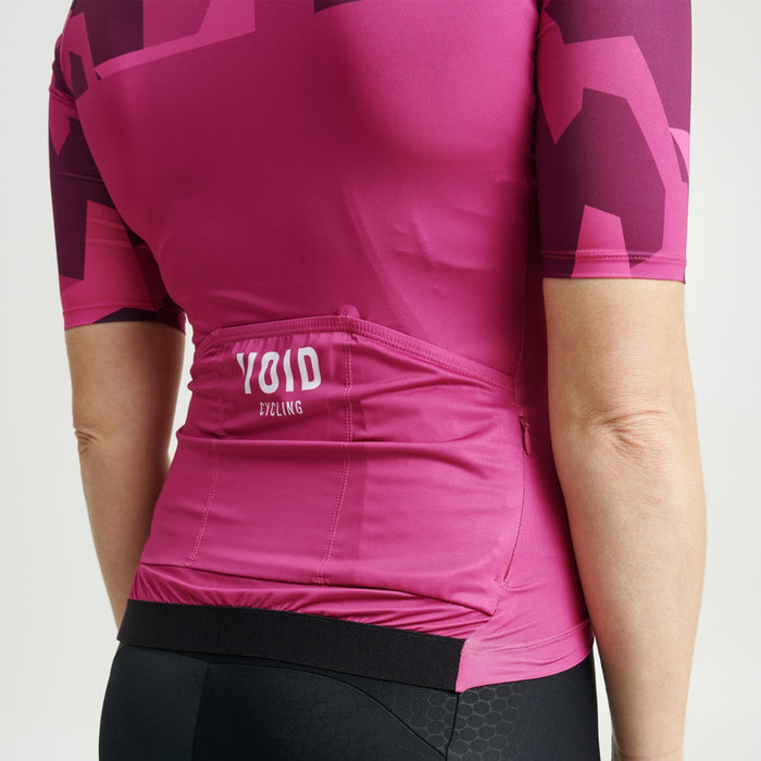 VOID ABSTRACT SHORT SLEEVES JERSEY FOR WOMEN