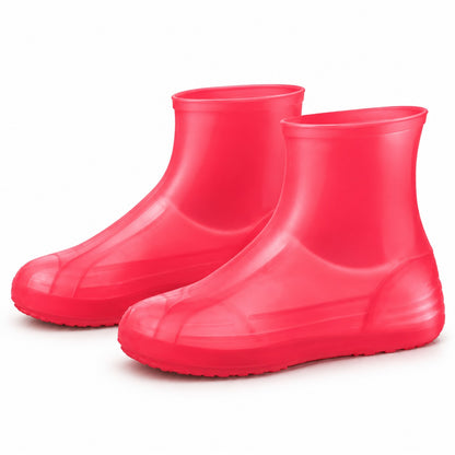 Packable Stretch-On Rain Shoe Covers – Reusable Waterproof Overshoes for Everyday Footwear