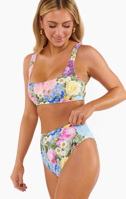 Hot Tub Top ~ Flower Shop Rib Scrunch