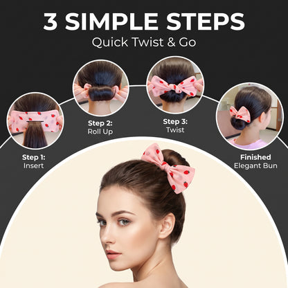 🎀 Easy Magic Twist Bun Maker – Quick 10-Second Elegant Hair Styling Tool