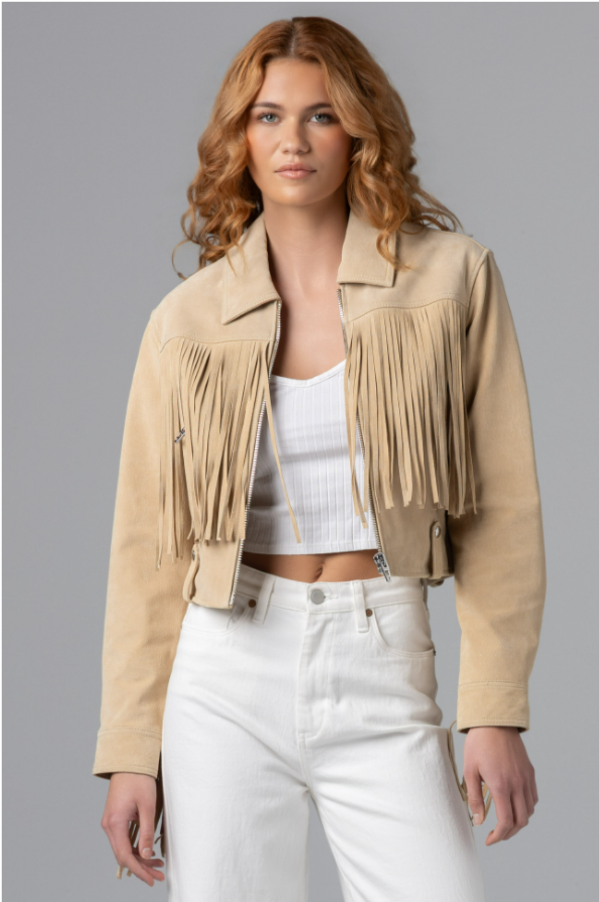 Morning Latte Fringe Jacket