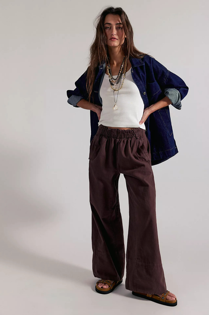 Day's End Linen Pull-On Pants