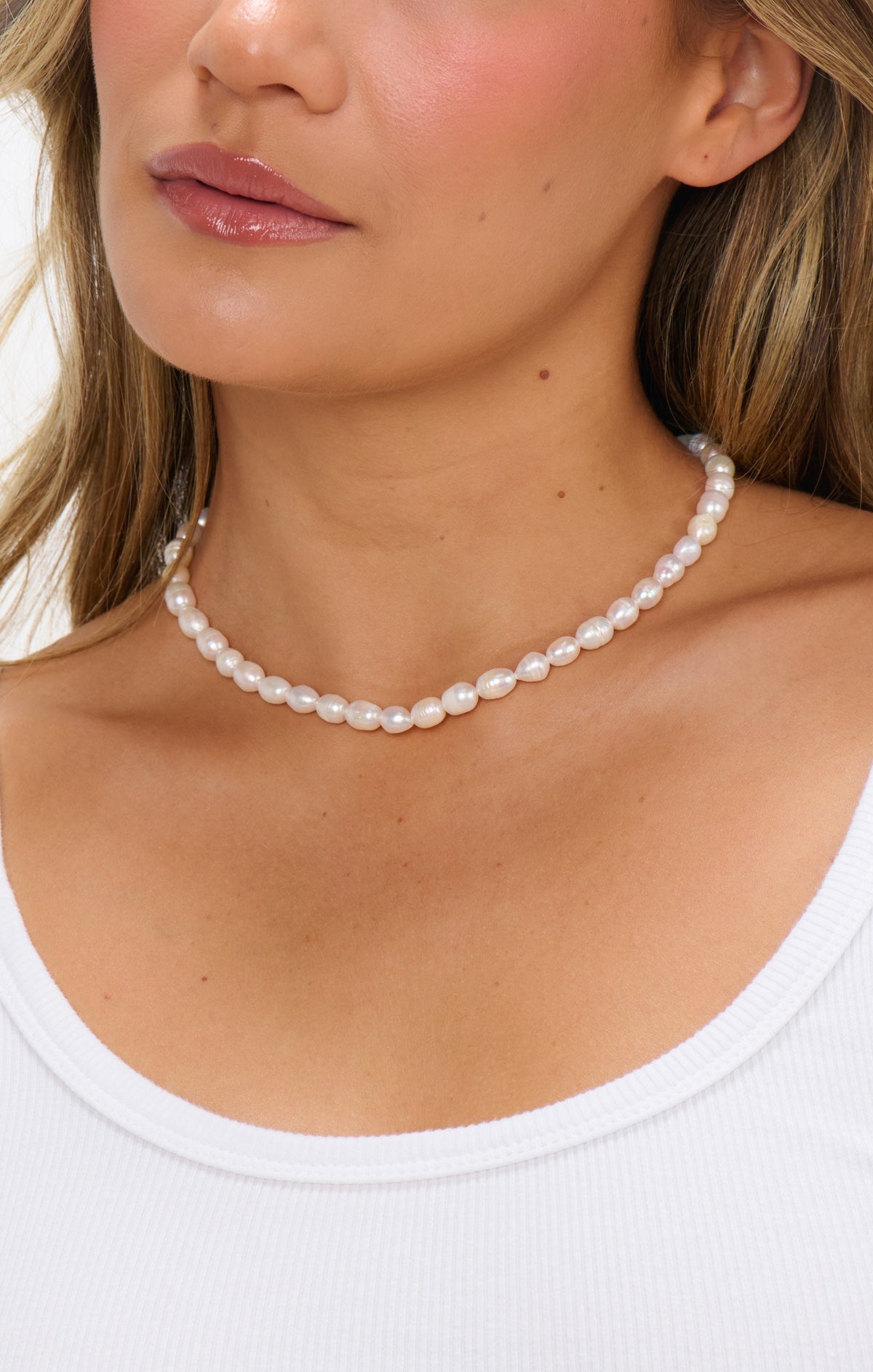 ALV Jewels Perfect Pearl Necklace ~ Ivory