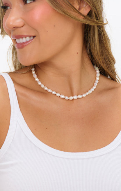 ALV Jewels Perfect Pearl Necklace ~ Ivory