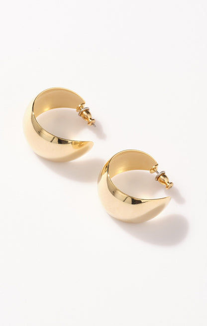 Faithy Jewels Large Lucy Hoop Earrings ~ Gold