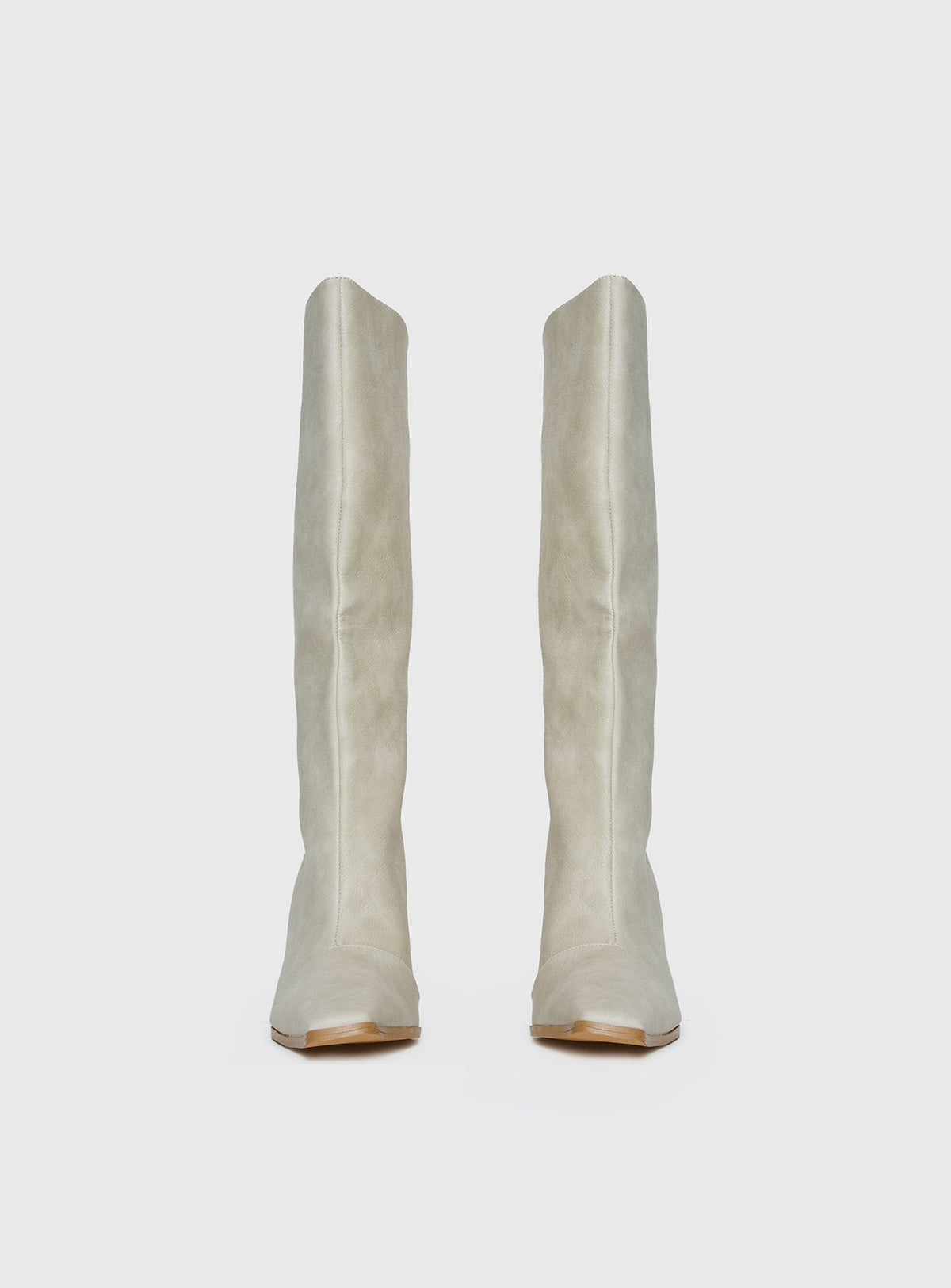 Cecil Knee High Boots Bone
