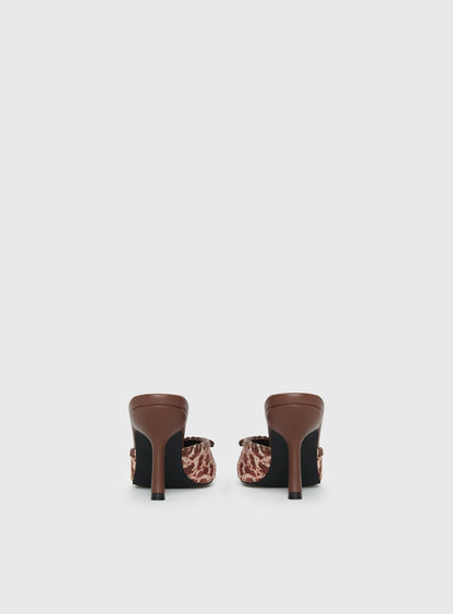 Boardroom Pointed Toe Heels Caramel Cow