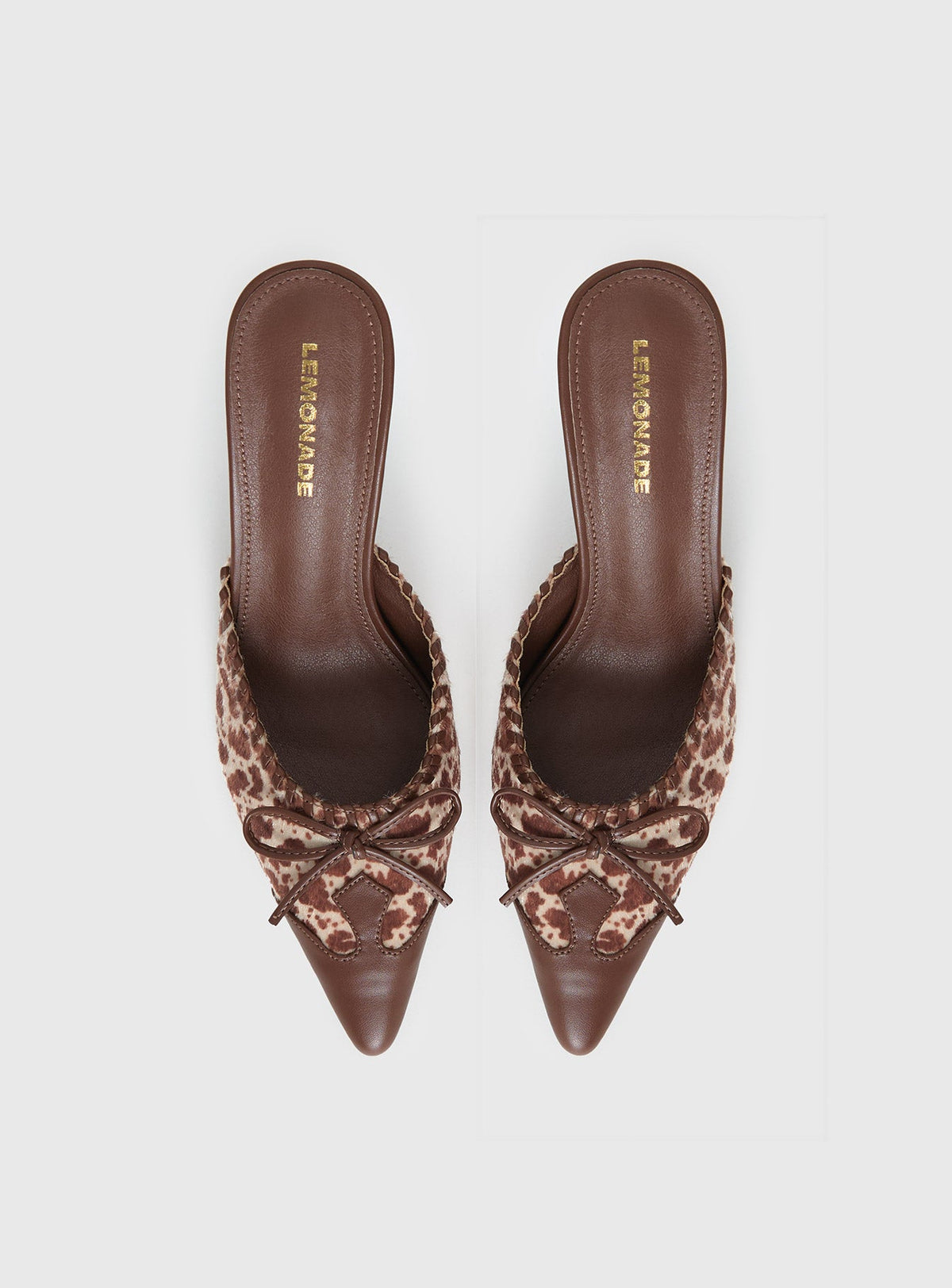 Boardroom Pointed Toe Heels Caramel Cow