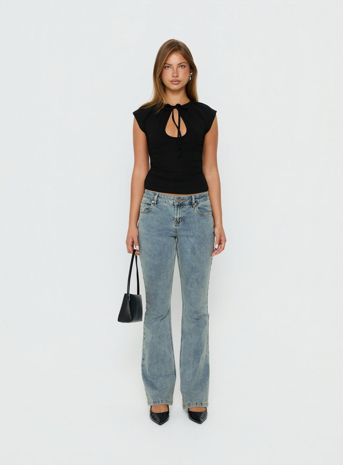 Bethany Low Rise Bootleg Jeans Ice Wash