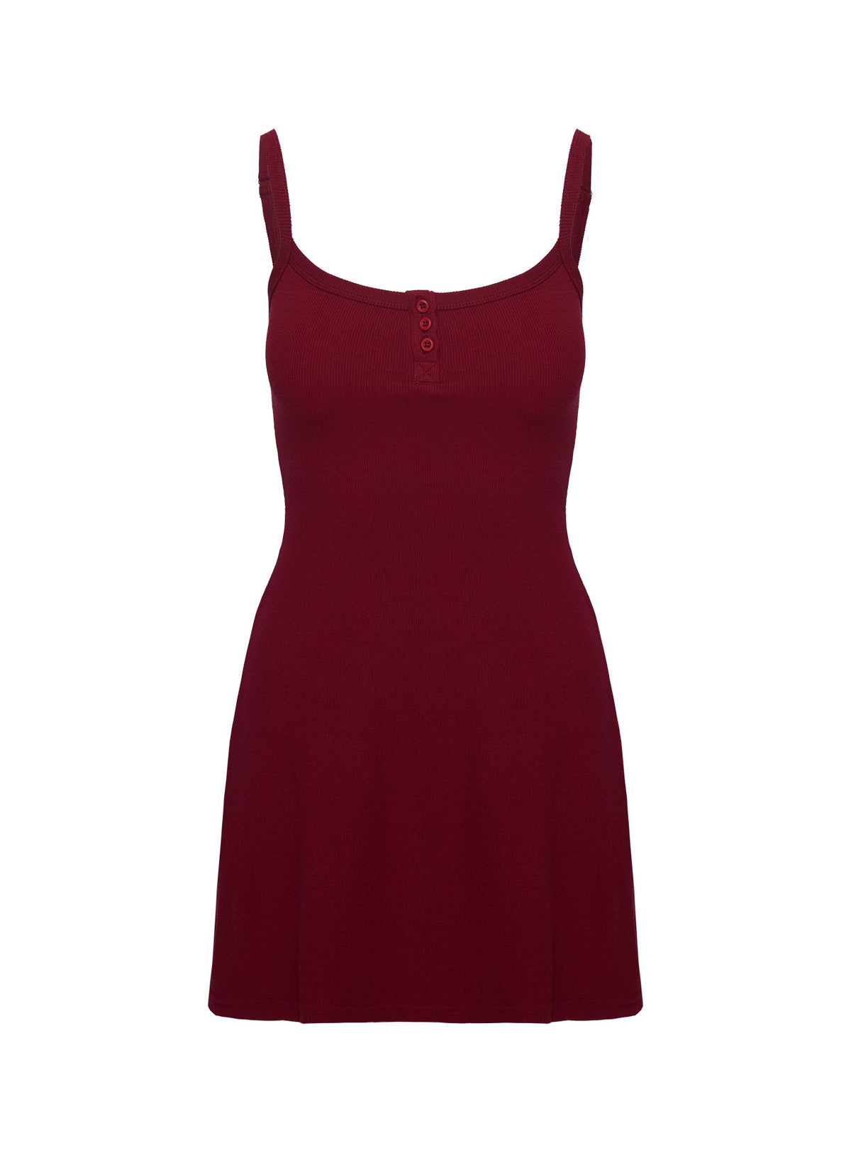 Baseline Rib Mini Dress Red