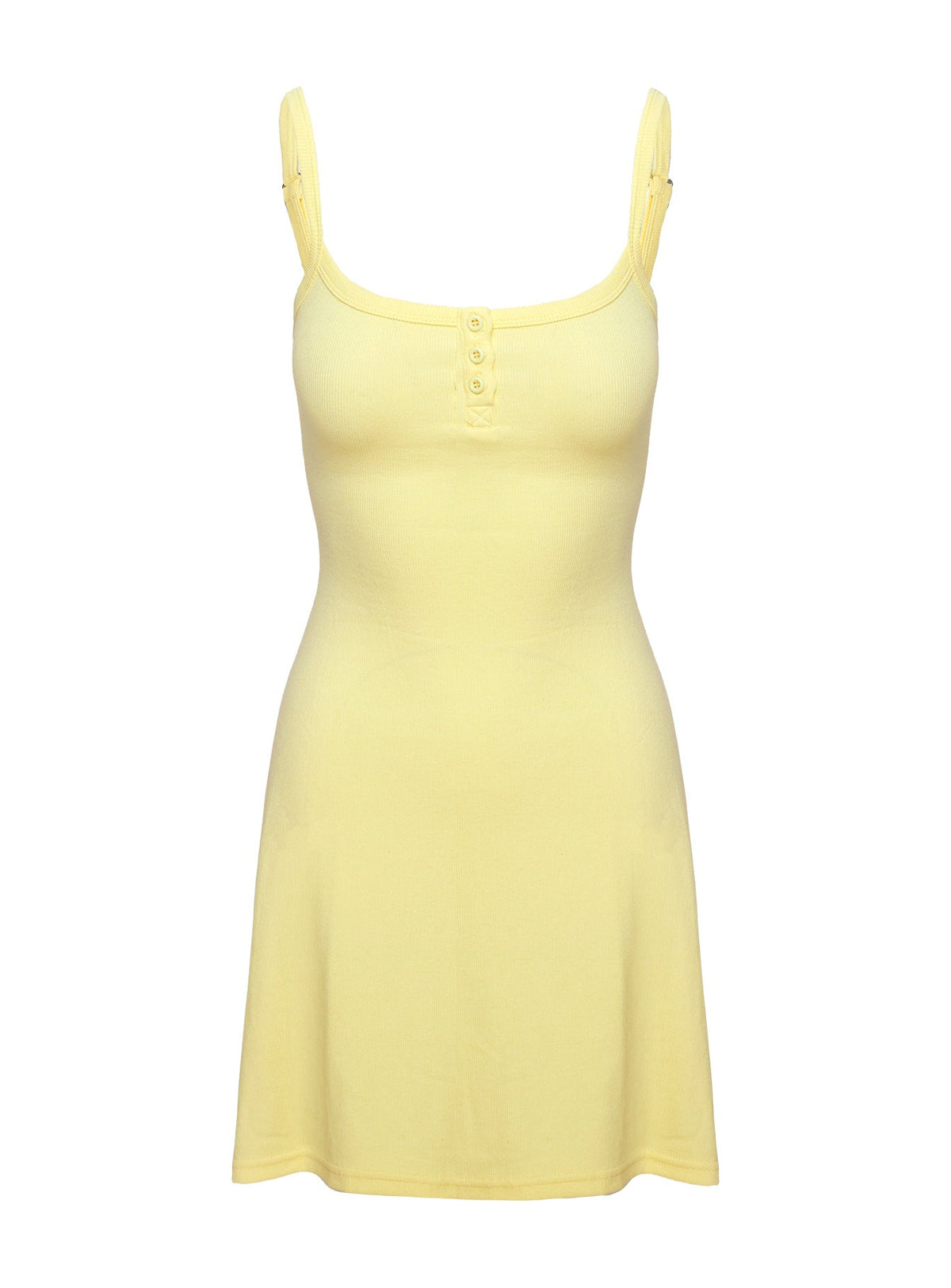 Baseline Rib Mini Dress Yellow