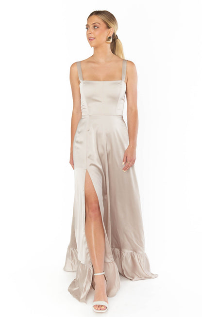 Clarissa Corset Dress ~ Show Me The Ring Luxe Satin