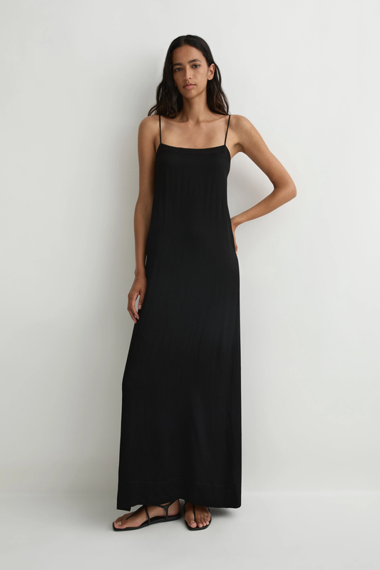 BONDI BORN Ardea Slip Dress - Black