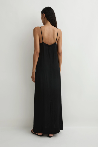 BONDI BORN Ardea Slip Dress - Black