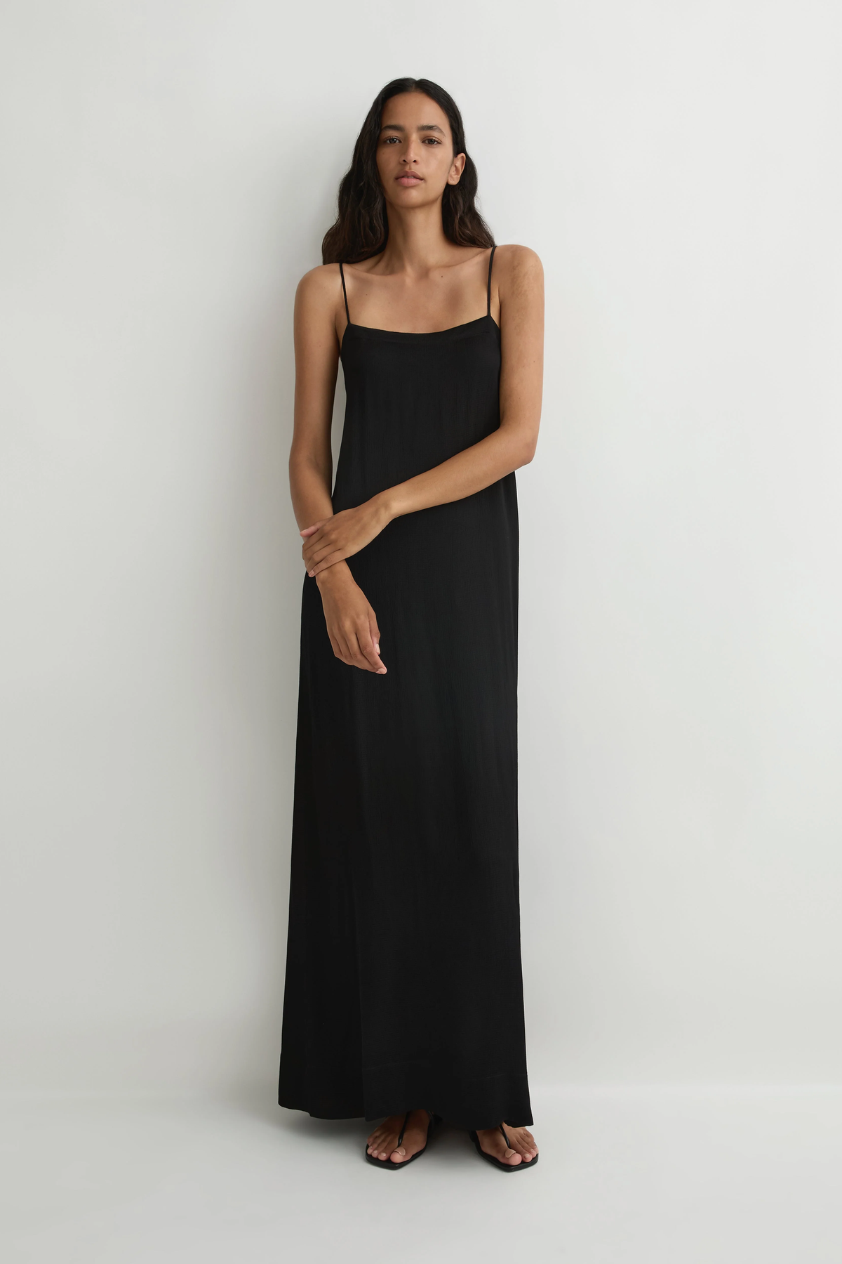 BONDI BORN Ardea Slip Dress - Black
