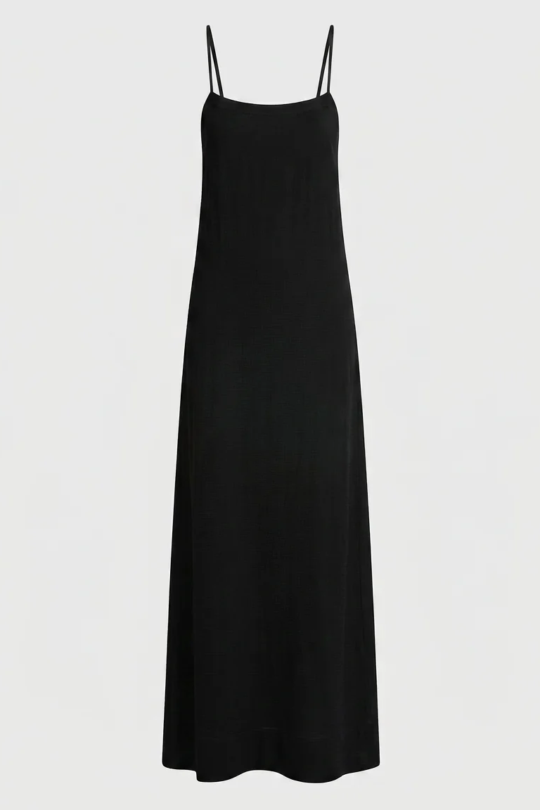 BONDI BORN Ardea Slip Dress - Black