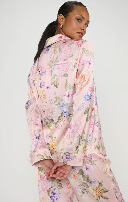 Classic PJ Set ~ Powder Pink Blooms