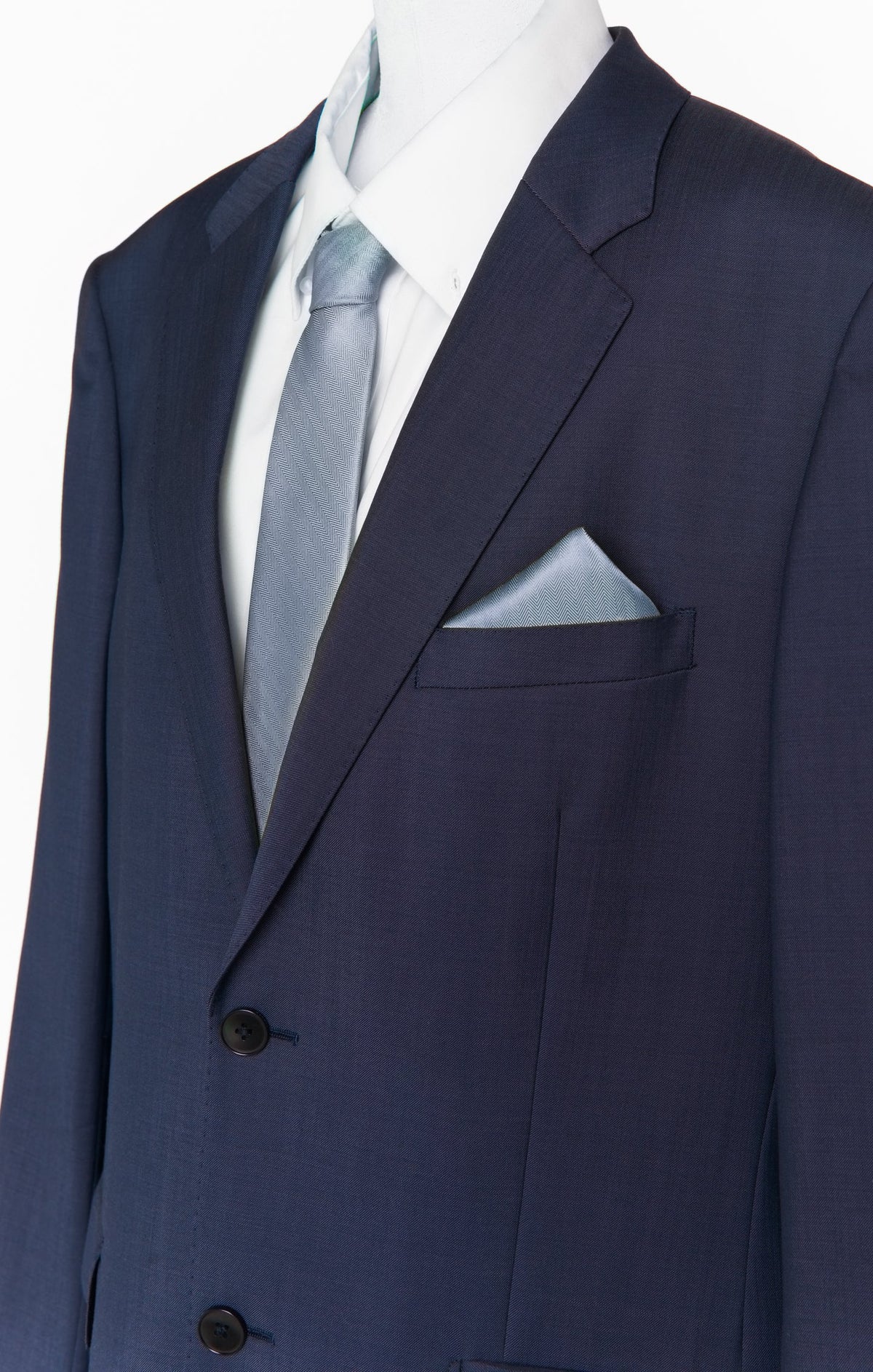 Nico Neck Tie ~ Steel Blue Solid