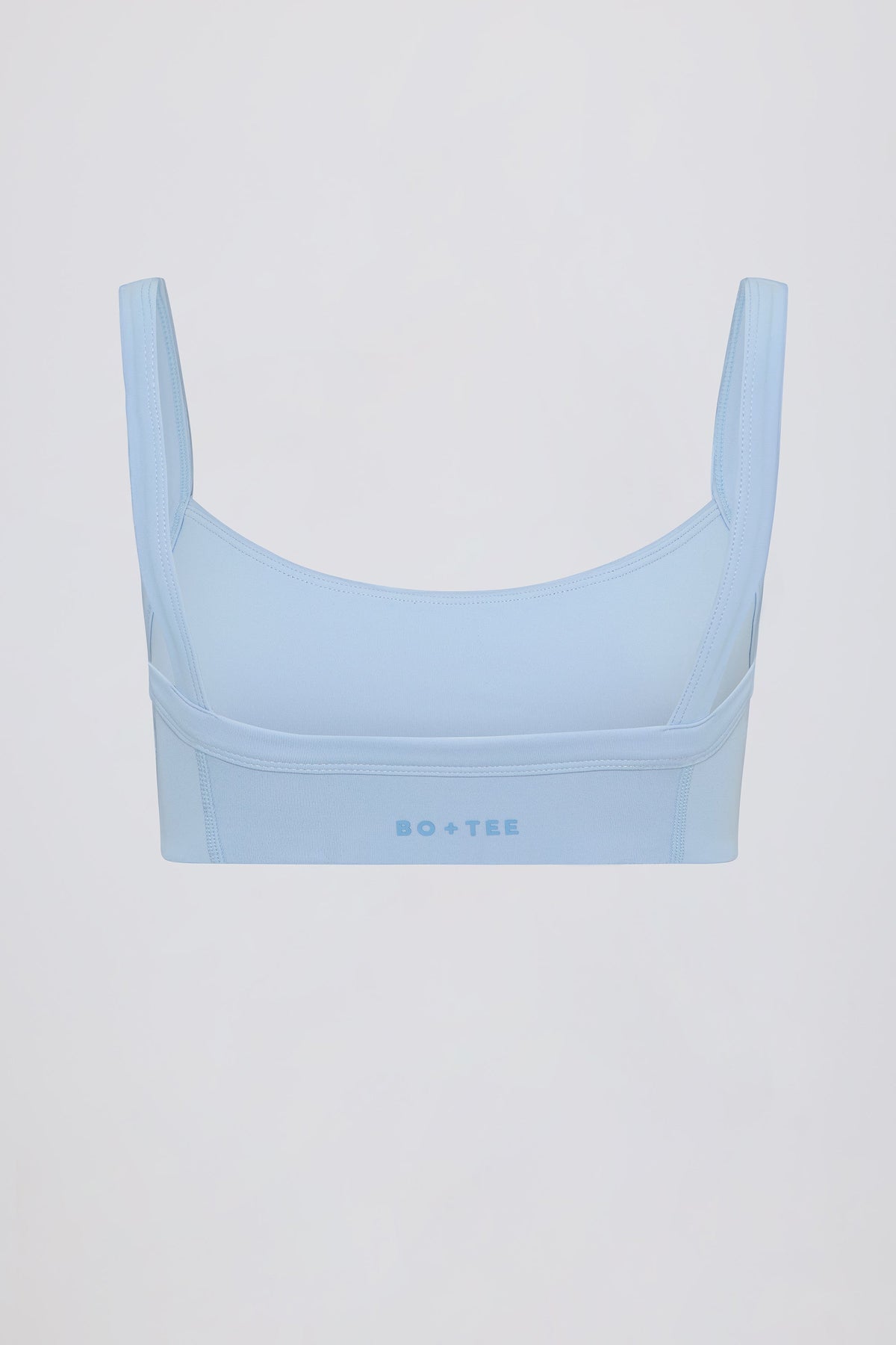 Soft Active Seam-Detail Sports Bra in Sky