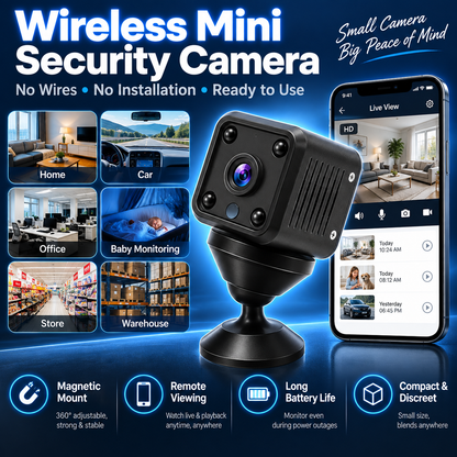 Smart WiFi Security Camera – HD Night Vision, Motion Detection & Low-Power Monitoring