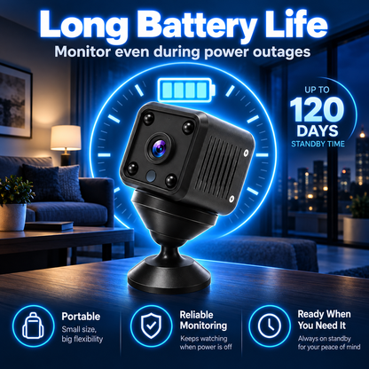 Smart WiFi Security Camera – HD Night Vision, Motion Detection & Low-Power Monitoring