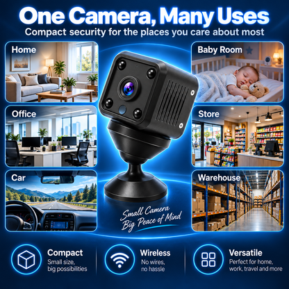 Smart WiFi Security Camera – HD Night Vision, Motion Detection & Low-Power Monitoring