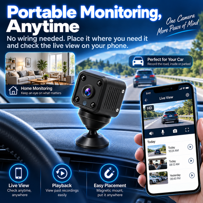 Smart WiFi Security Camera – HD Night Vision, Motion Detection & Low-Power Monitoring