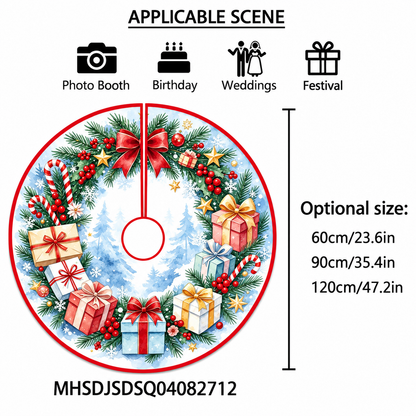 🎄 Christmas Tree Skirt – Festive Holiday Tree Base Cover in 3 Sizes