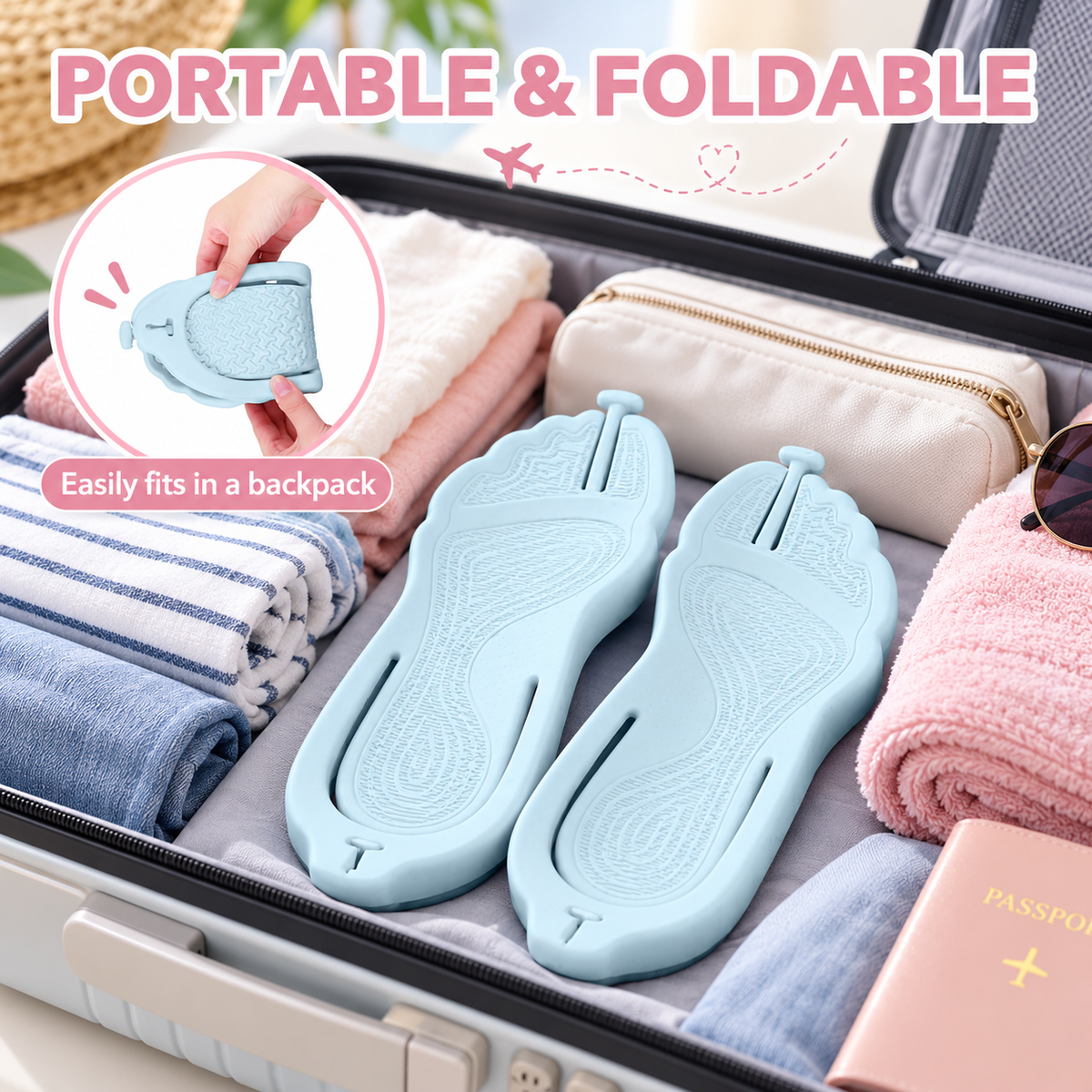 ✨ Foldable Travel Sandals – Lightweight EVA Non-Slip Slippers