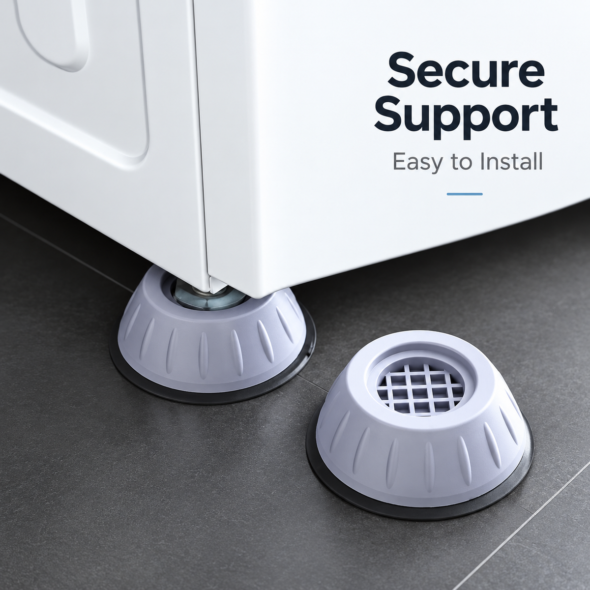 🔇 4PCS Anti-Vibration Washing Machine Feet Pads – Non-Slip Shock Absorbing Appliance Support Pads