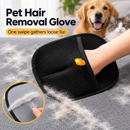 Reusable Pet Hair Removal Glove – Dual-Sided Fur Cleaning Mitt for Clothes, Sofas & Furniture