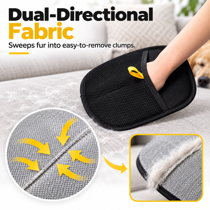 Reusable Pet Hair Removal Glove – Dual-Sided Fur Cleaning Mitt for Clothes, Sofas & Furniture