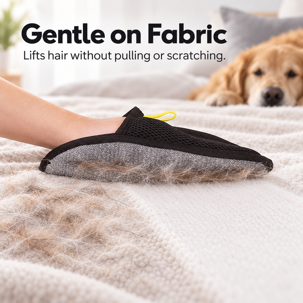 Reusable Pet Hair Removal Glove – Dual-Sided Fur Cleaning Mitt for Clothes, Sofas & Furniture
