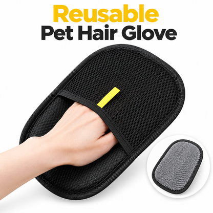 Reusable Pet Hair Removal Glove – Dual-Sided Fur Cleaning Mitt for Clothes, Sofas & Furniture