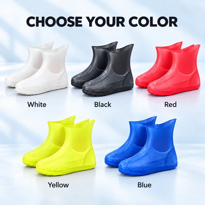Packable Stretch-On Rain Shoe Covers – Reusable Waterproof Overshoes for Everyday Footwear