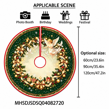 🎄 Christmas Tree Skirt – Festive Holiday Tree Base Cover in 3 Sizes
