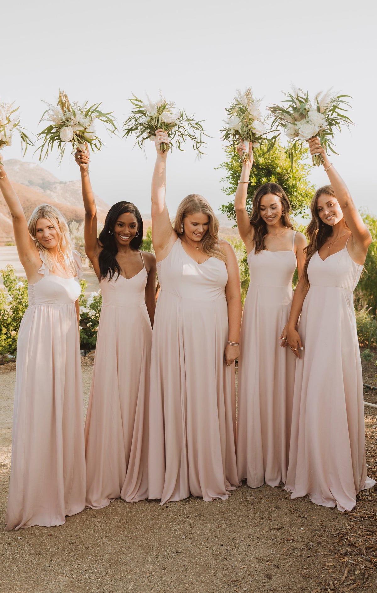 Bridesmaid Fabric Swatch ~ Dusty Blush Crisp