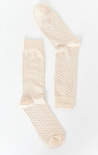 Owen Sock ~ Champagne Dots
