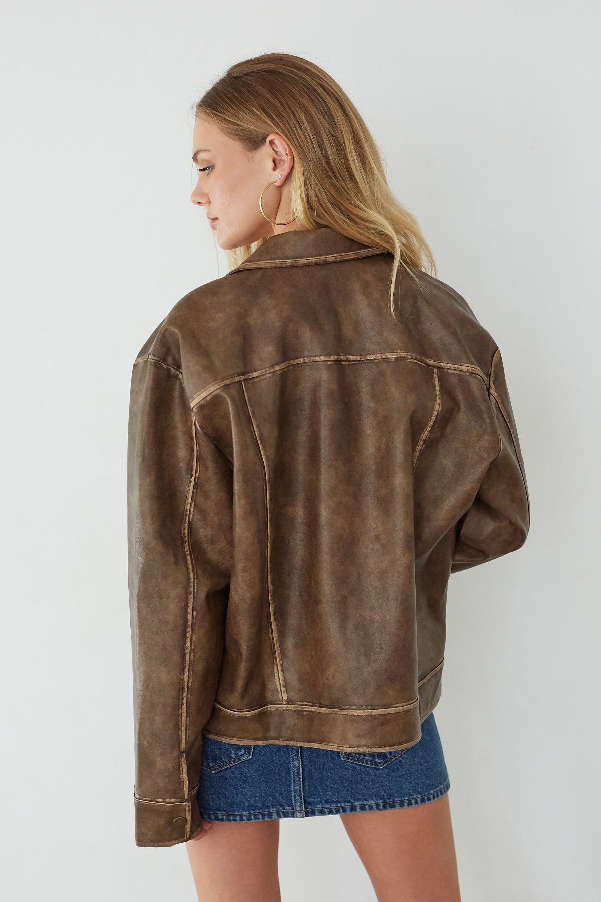 Dylan Faux Leather Jacket