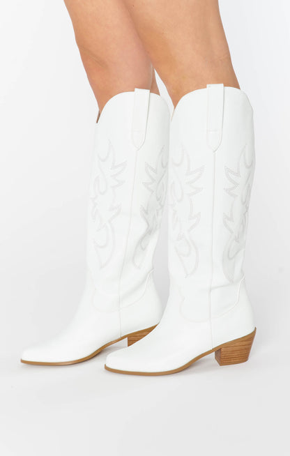Billini Urson Wide Calf Boot ~ White