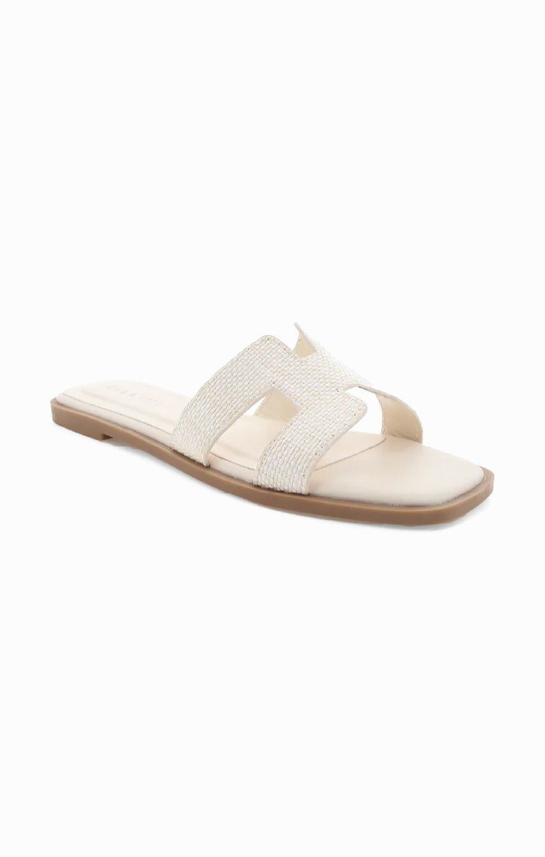 Billini Gordy Sandal ~ Cream Raffia